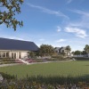 open park with seating and lush landscaping in Frisco, Texas