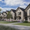 Row of contemporary townhomes in Dallas, Texas.
